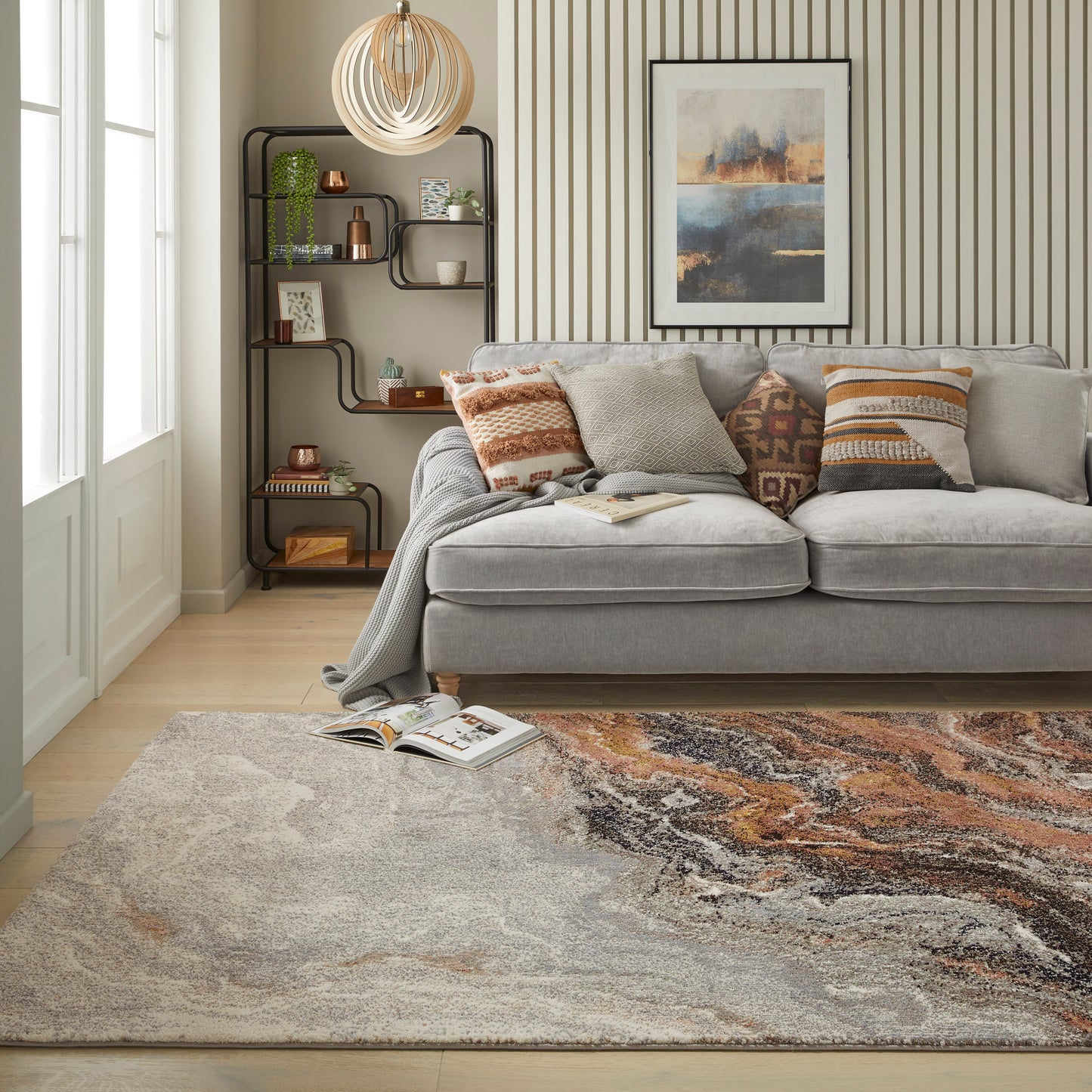 Amara Ivory Grey Taupe Rug