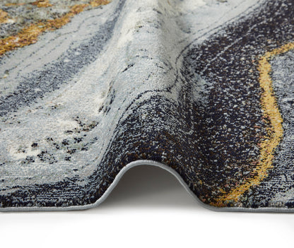 Amara Grey Blue Bronze Rug