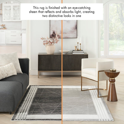 Desire Charcoal & Silver Rug