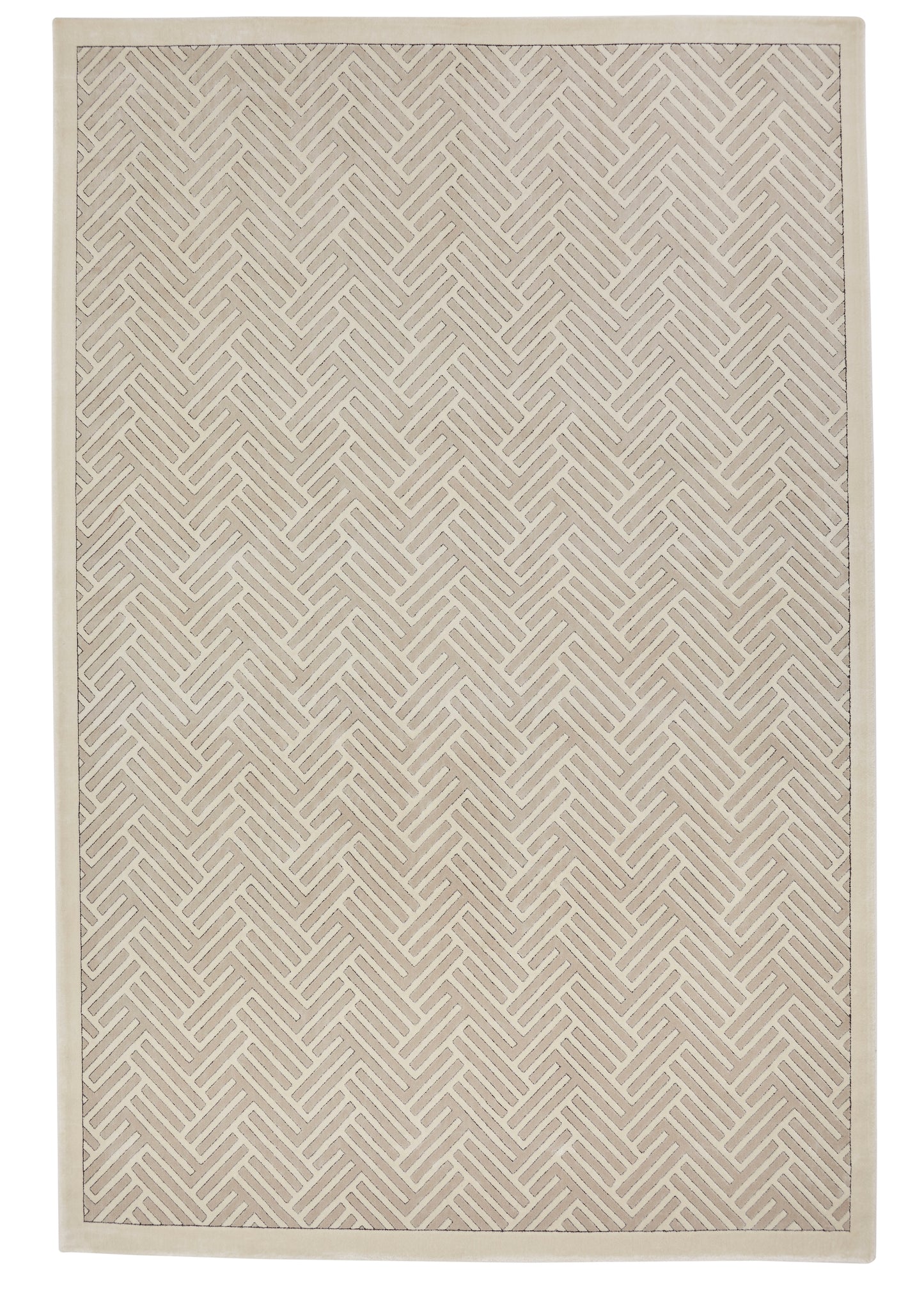 Lugano Light Grey Ivory Rug