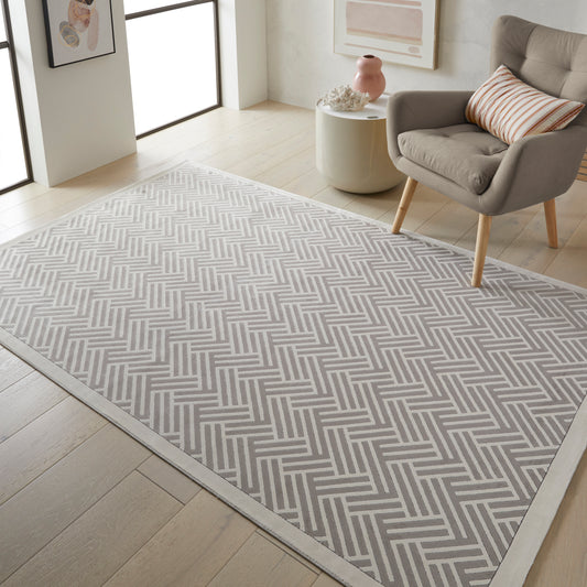 Lugano Light Grey Ivory Rug