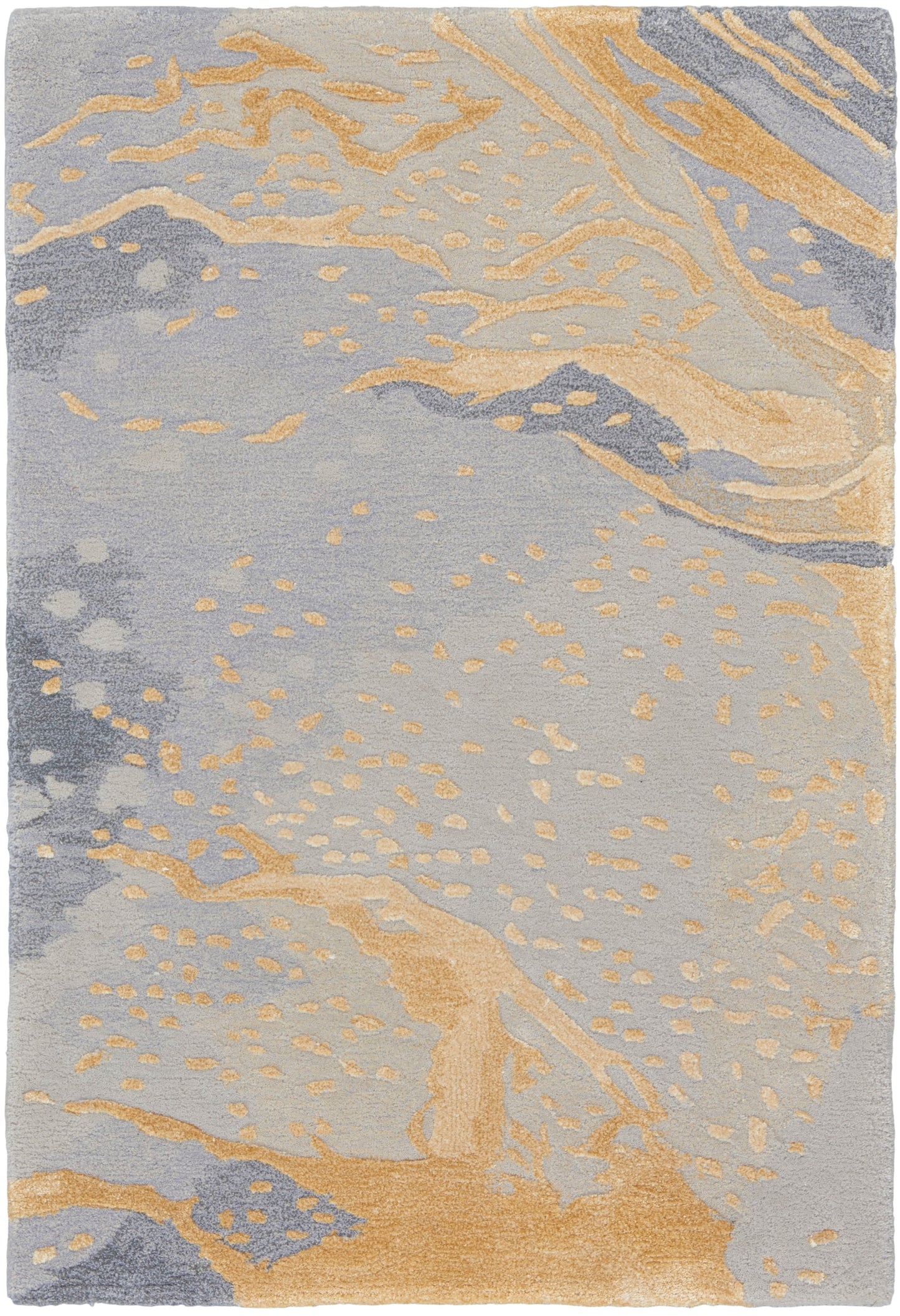 Prismatic Grey Gold Rug
