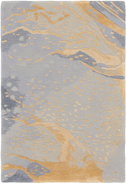 Prismatic Grey Gold Rug