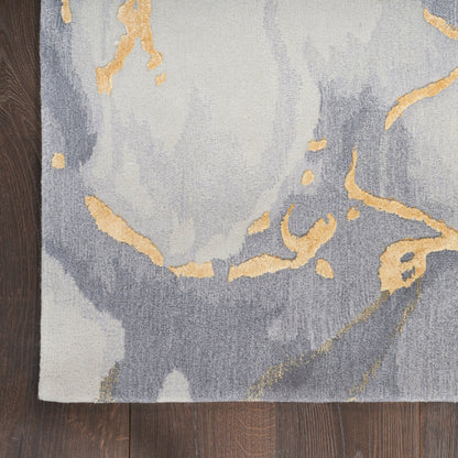 Prismatic Grey Gold Rug