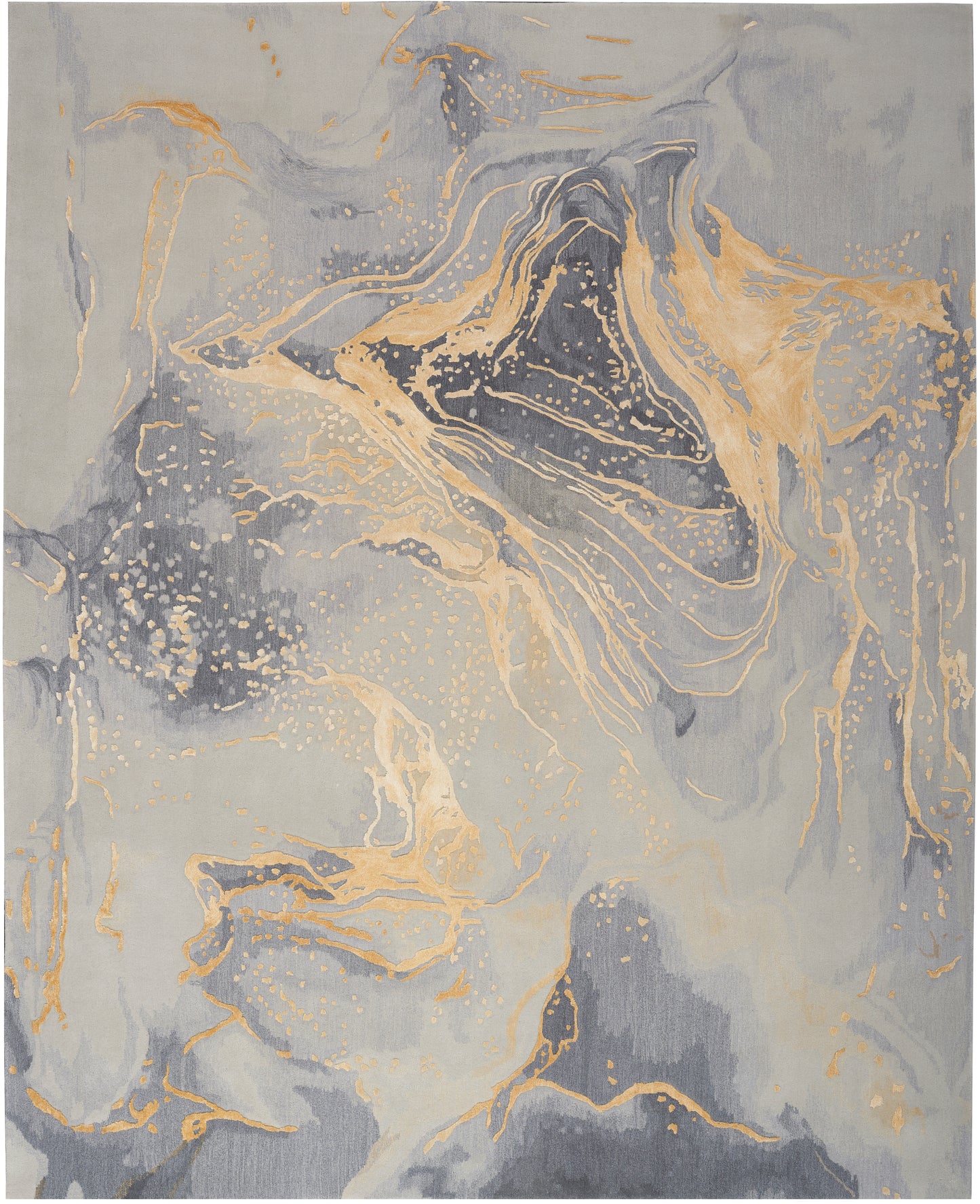 Prismatic Grey Gold Rug