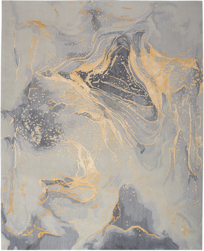 Prismatic Grey Gold Rug