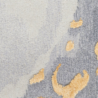 Prismatic Grey Gold Rug