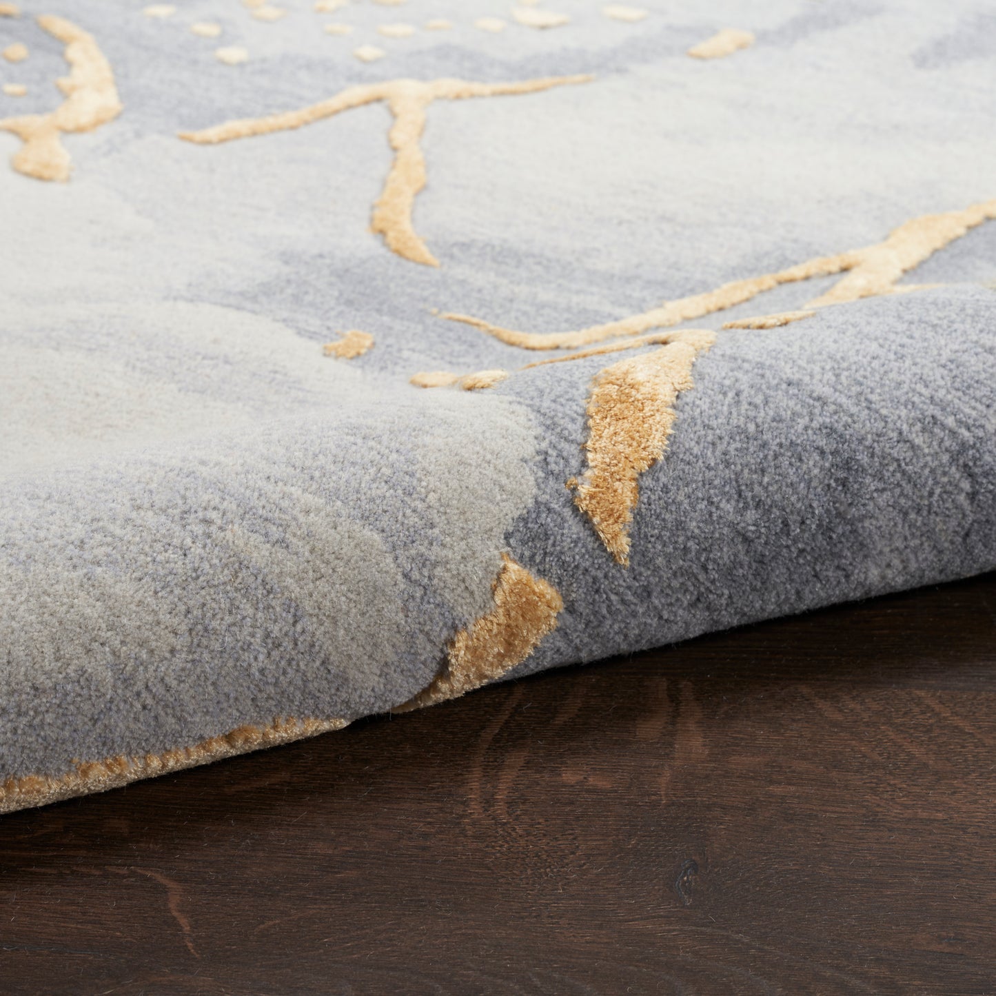 Prismatic Grey Gold Rug