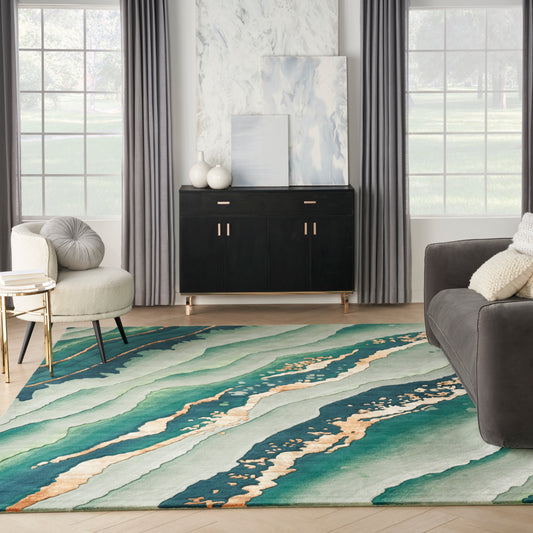 Prismatic Emerald Rug