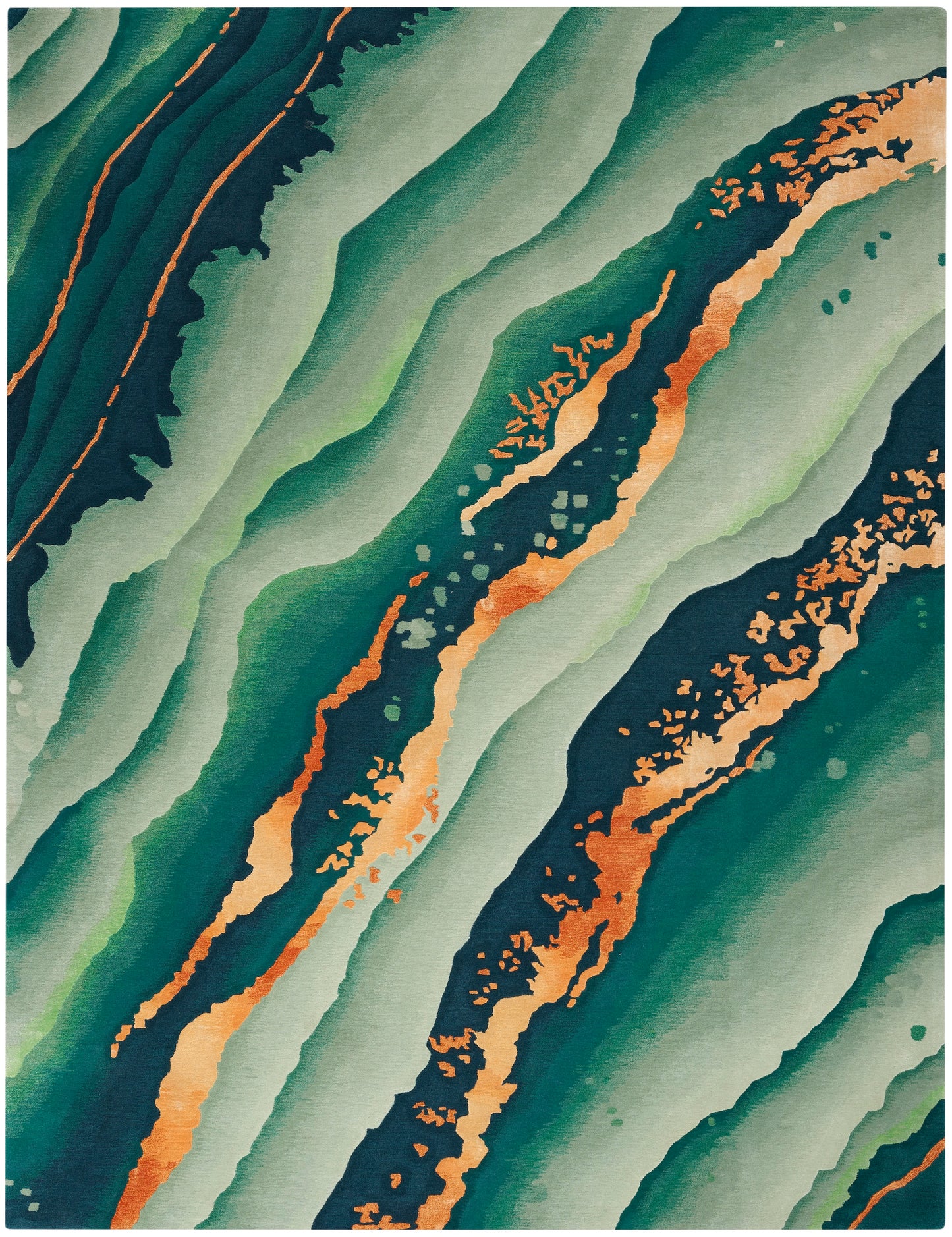 Prismatic Emerald Rug