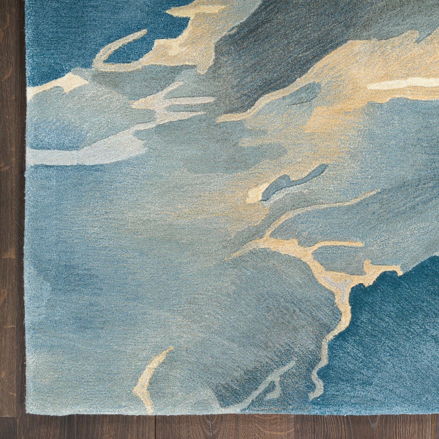 Prismatic Multicolour Blue Rug