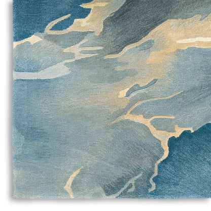 Prismatic Multicolour Blue Rug