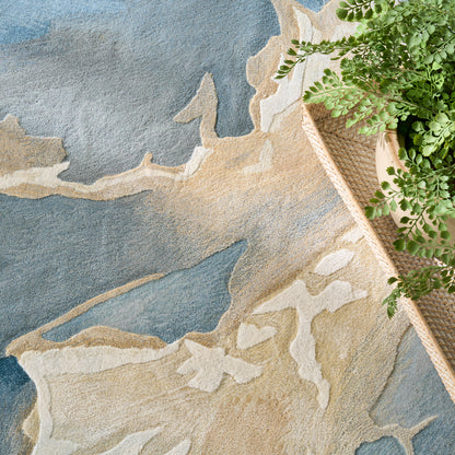 Prismatic Multicolour Blue Rug