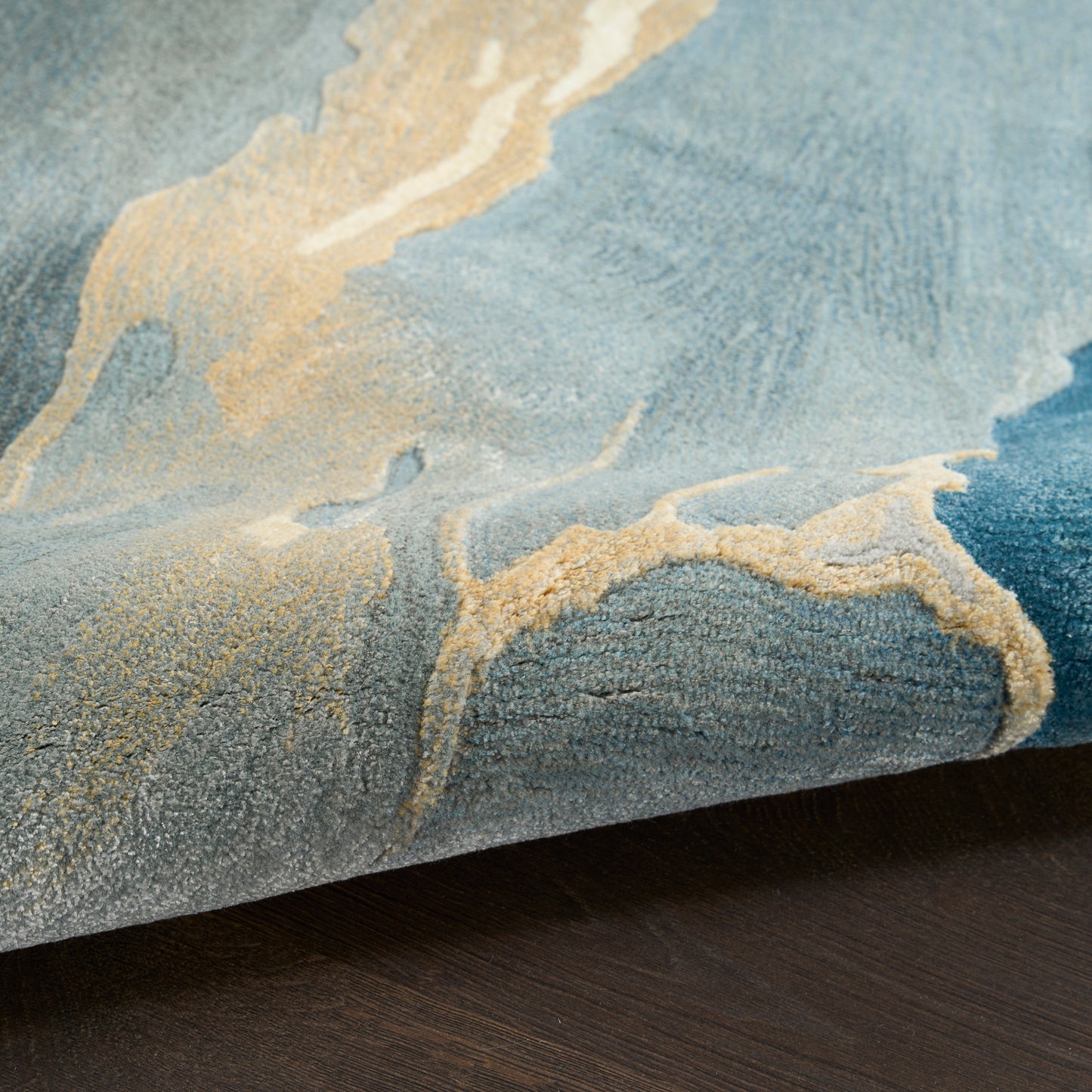 Prismatic Multicolour Blue Rug