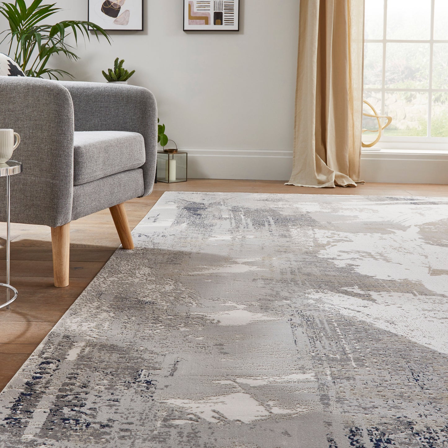 Skyline Ivory Navy Rug