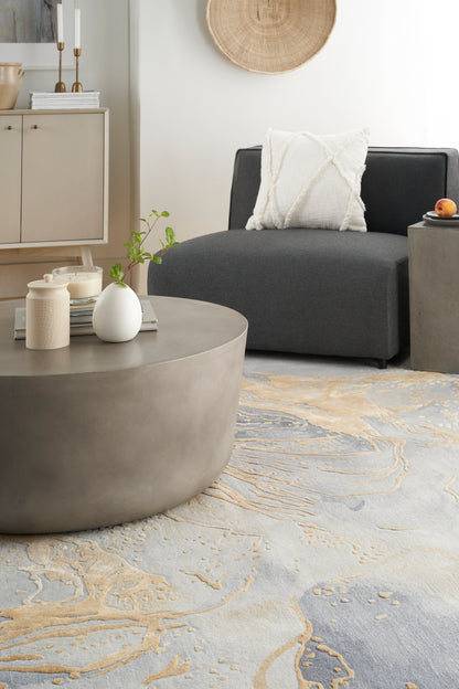 Prismatic Grey Gold Rug