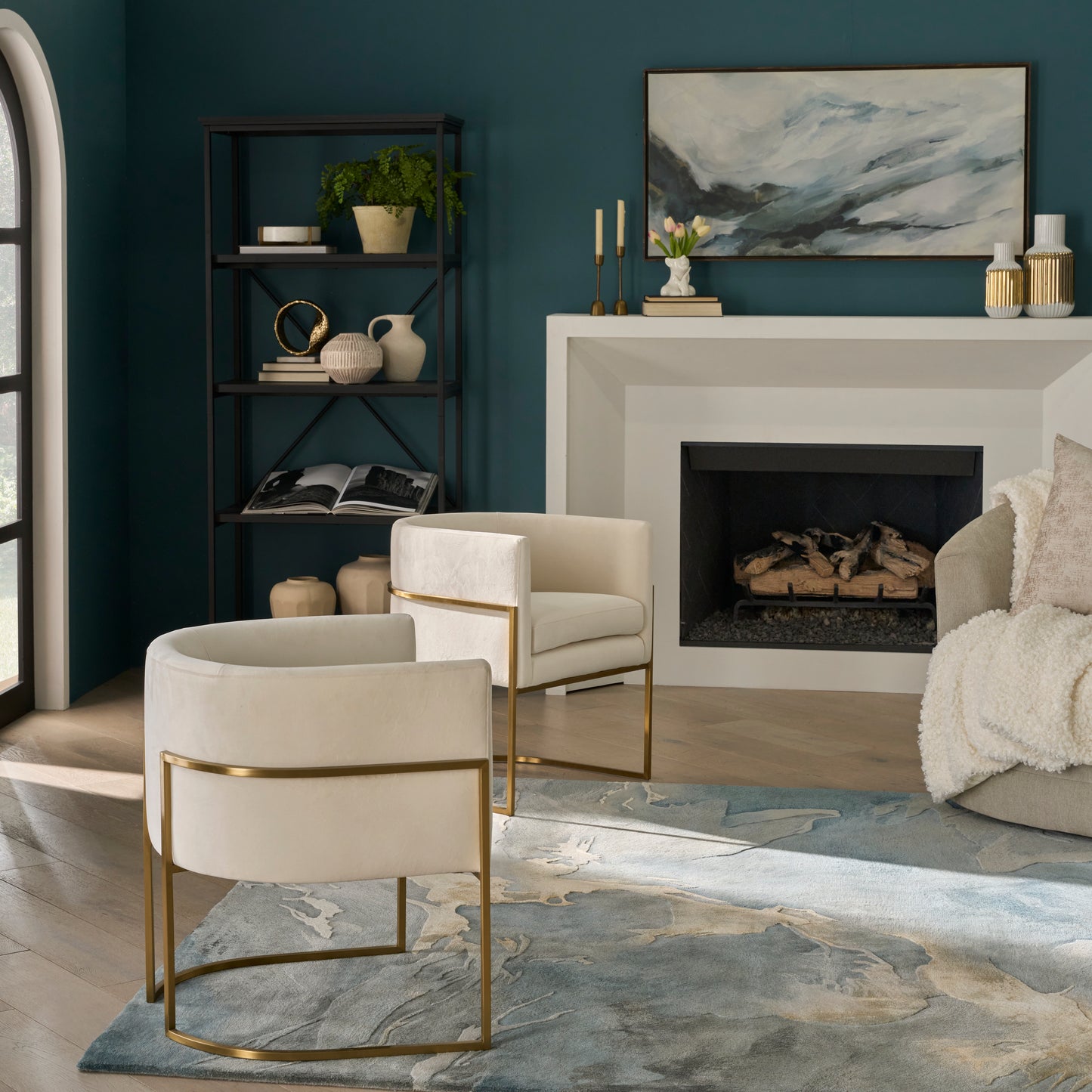 Prismatic Multicolour Blue Rug