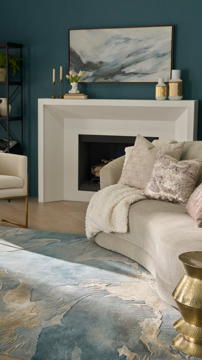 Prismatic Multicolour Blue Rug